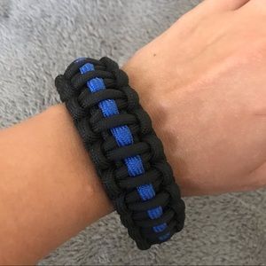 Thin Blue Line Bracelet